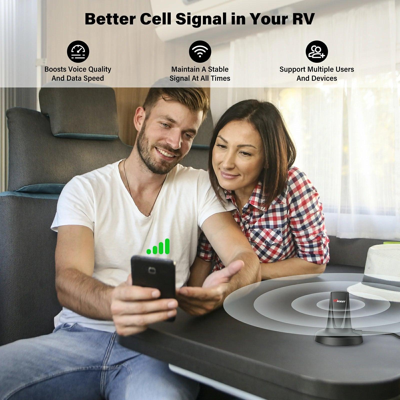 hiboost cell phone boosters for rvs boost you cell signal